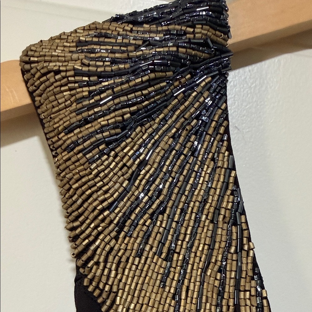 Caribbean Queen Black Dress with Gold Accents - Picture 4 of 9